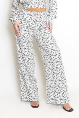 Printed Wide Leg Trouser