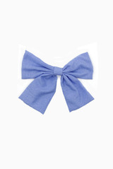 Denim Bow Hair Clip