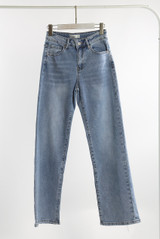 Loose Straight Fit Denim Blue Jeans