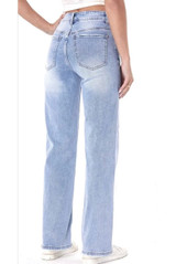 Loose Straight Fit Denim Blue Jeans