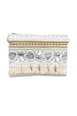 Sequin Crochet Boho Clutch Bag 