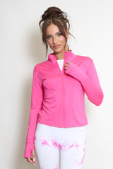 Zip Up Long Sleeve Gym Top