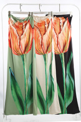 Tulip Print Bandeau Maxi Dress