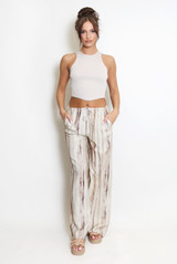 Marble Stripe Wide Leg Trouser