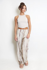 Marble Stripe Wide Leg Trouser