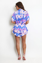 Aztec Print Blouse And Frill Skort Set