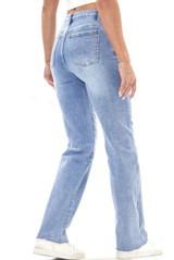 Blue Straight Fit Denim Jeans