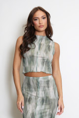 Mesh Sleeveless Top