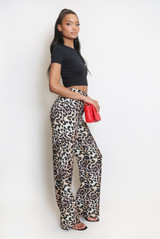 Animal Print Tailored Trouser