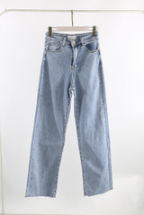 Light Denim Loose Fit Straight Jeans 