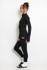Fitted Long Sleeve Active Top And Leggings Set
