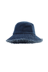 Frayed Edge Denim Bucket Hat
