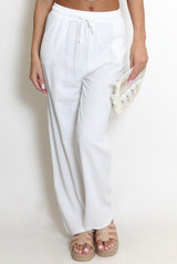 Linen Wide Leg Trouser