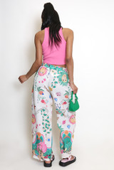 Astrology Print Wide Leg Trouser