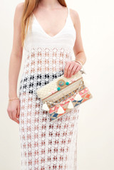 Aztec Tassel Boho Clutch Bag 