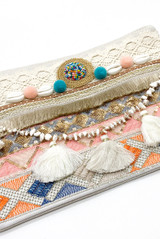 Aztec Tassel Boho Clutch Bag 