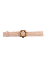 Wooden Buckle Natural Weave Belt 