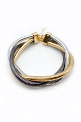 Twisted Layered Metal Bracelet