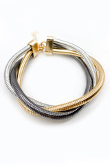 Twisted Layered Metal Bracelet