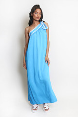 Tie One Shoulder Maxi Dress