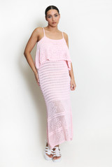 Strappy Crochet Maxi Dress