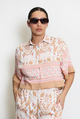 Floral Print Boxy Blouse