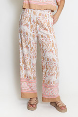 Floral Print Wide Leg Trouser