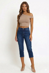 Asymmetric One Shoulder Crop Top