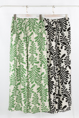 Leaf Print  Wide Leg Trouser