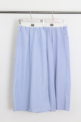 Striped Pyjama Style Trouser With White Waistband