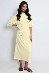 Short Sleeve Casual Midi Dress