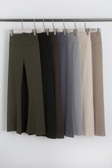 Elasticated Waist Push Up Flare Trouser