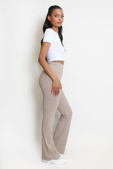 Elasticated Waist Push Up Flare Trouser