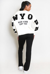 New York Embossed Jumper