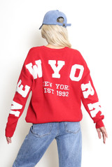 New York Embossed Jumper