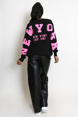 New York Embossed Jumper