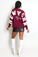 New York Embossed Jumper