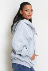 Glitter Zipper Hoodie 