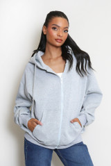 Glitter Zipper Hoodie 