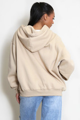 Glitter Zipper Hoodie 