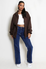 Glitter Zipper Hoodie 