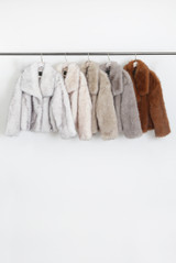 Vintage Look Faux Fur Jacket 