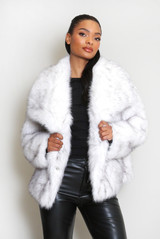 Vintage Look Faux Fur Jacket 