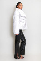 Vintage Look Faux Fur Jacket 