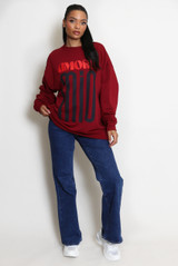 Amore MIO Slogan Oversized Sweatshirt