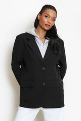 Combined Blazer With Hood