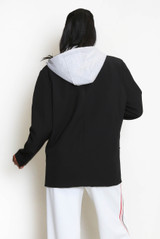 Combined Blazer With Hood