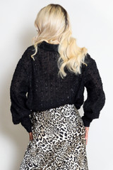Long Sleeve Sequin Shirt
