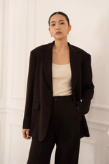Oversized Crossover Back Blazer