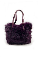 Faux Fur Mini Tote Grab Bag